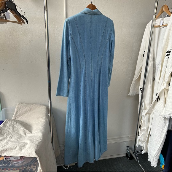 VINTAGE Casual Corner Denim Dress - Picture 2 of 9
